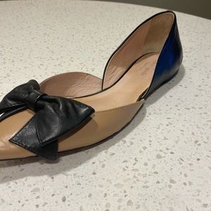Kate Spade Two Tone Leather Flats